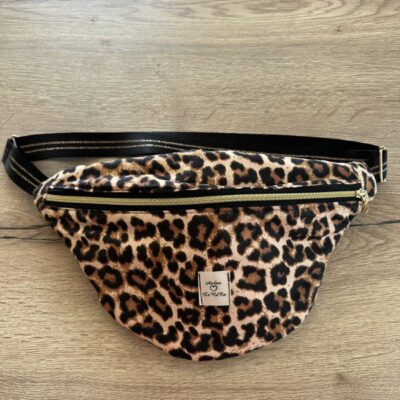 sac banane imprimé léopard